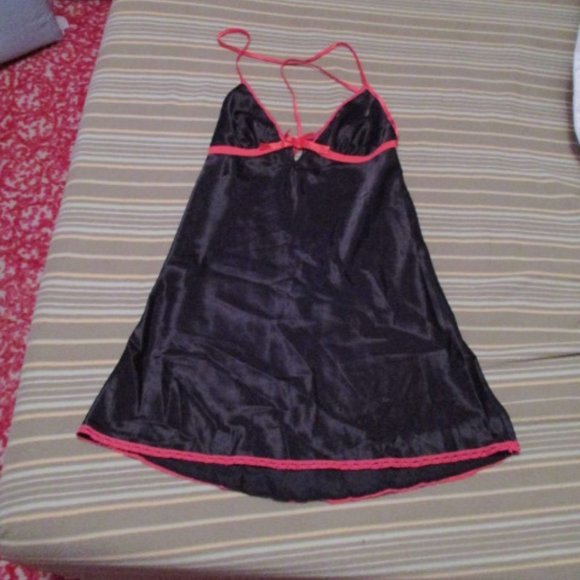 Bundle 3 for $15 - Black Silky Nightie - Picture 1 of 4
